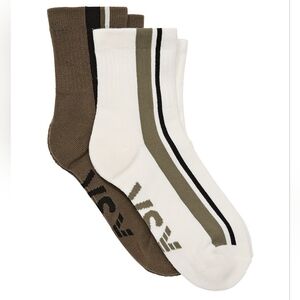 VSX PINK 2-PACK QUARTER SOCKS